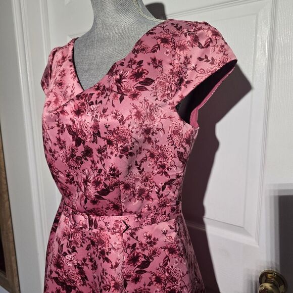 GAL MEETS GLAM NWT rose Vine Floral Dress - Picture 3 of 6
